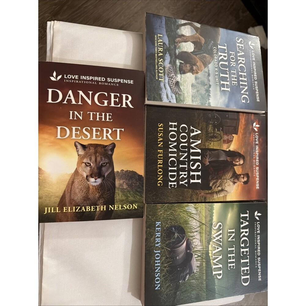 Four Love Inspired Suspense Inspirational Romance Paperbacks
